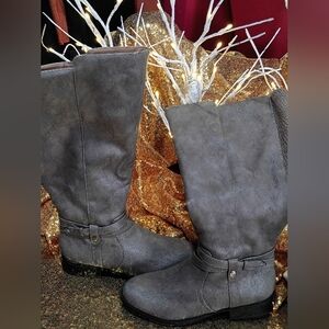 Life Stride Gray Over the Knee Boots